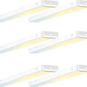 4FT LED Wraparound Light, 3CCT Selectable, 50W 5500LM, Flush Mount, White - 1