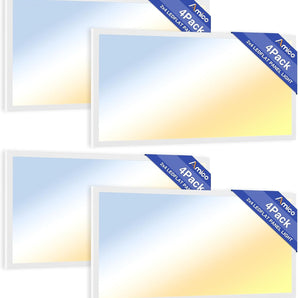 2x4 LED Flat Panel Light, 72W, 9000LM, 5CCT Dimmable Office Drop Ceiling Light, ETL/DLC