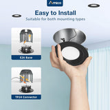 6 Inch LED Recessed Lighting, Dimmable, Retrofit Can Light with Baffle Trim, Selectable CCT, 950 Lumens - 4