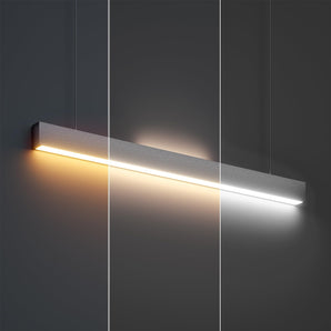 4FT LED Linear Light, 3CCT, 33–50W, 6000 Lumens, 0 - 10V Dimmable, Super Bright Flush Mount Ceiling Light - 1
