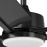 62 Inch Ceiling Fans with Lights and Remote, Indoor/Outdoor Ceiling Fan with 6 Speed, Reversible DC Motor, 3CCT, Dimmable, Noiseless modern Black /Walnut - 9