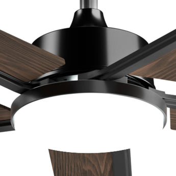 62 Inch Ceiling Fans with Lights and Remote, Indoor/Outdoor Ceiling Fan with 6 Speed, Reversible DC Motor, 3CCT, Dimmable, Noiseless modern Black /Walnut - 23