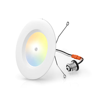 5/6 Inch Motion Sensor Recessed LED Lighting, Selectable CCT, 950 Lumens
