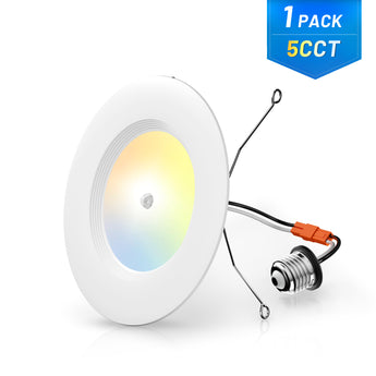 5/6 Inch Motion Sensor Recessed LED Lighting, Selectable CCT, 950 Lumens - 11