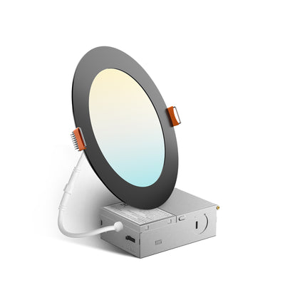 6 Inch Recessed LED Lighting, Slim Design, 5CCT, 1050 Lumens - 1