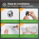 Two Head LED Emergency Light with Battery Backup, Adjustable Square Lighting for Business, AC 120/277V - 6