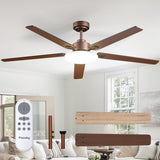 60" Sleek Ceiling Fan with Light, 3CCT Dimmable, Remote, Reversible, Quiet – Bedroom & Living Room - 12