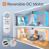 60" Black Ceiling Fan with Light & Remote – Dimmable 3CCT, Reversible, Quiet Fan for Bedroom, Living Room & Indoor/Outdoor - 7