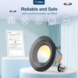 6 Inch LED Recessed Lighting, Dimmable, Retrofit Can Light with Baffle Trim, Selectable CCT, 950 Lumens - 7