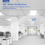 2x2 LED Troffer Panel Light, 4CCT, 20–40W Adjustable, 5200 Lumens, 0–10V Dimmable Flat Panel for Drop Ceiling, ETL & DLC - 6