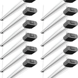 4FT Linkable LED Shop Light with Reflector, 4400LM, 6500K, 40W (250W), Surface & Suspension, Garage, Black - 1