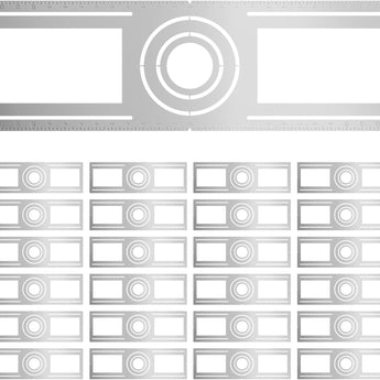 26 Inch New Construction Mounting Plate, Round Hole 3/4/6 Inch, Flat Galvanized Steel Rough - in Wafer Light Bracket, for LED Recessed Lighting Housing - 8