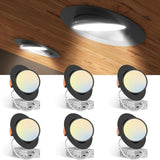 6 Inch Gimbal LED Recessed Lighting, 360° & 90° Adjustable Eyeball, Selectable CCT, 1200 Lumens - 15