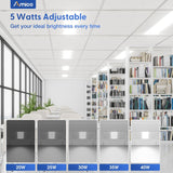 2x2 LED Troffer Panel Light, 4CCT, 20–40W Adjustable, 5200 Lumens, 0–10V Dimmable Flat Panel for Drop Ceiling, ETL & DLC - 4