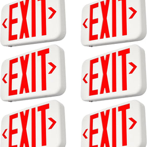 Double-Sided LED Exit Sign with Battery Backup,Exit Sign for Business,Easy To Install,UL Certified,AC 120/277V