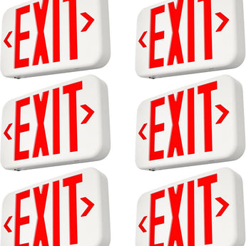 Double - Sided LED Exit Sign with Battery Backup,Exit Sign for Business,Easy To Install,UL Certified,AC 120/277V - 2