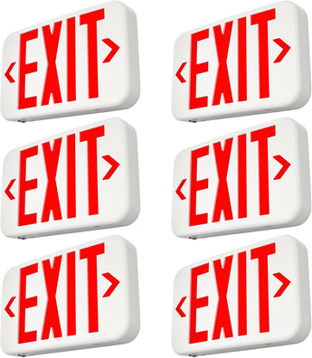 Double - Sided LED Exit Sign with Battery Backup,Exit Sign for Business,Easy To Install,UL Certified,AC 120/277V - 2