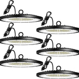 UFO LED High Bay Light, 28,000LM 5000K, UL Listed, US Hook & 5' Cable, Replaces 650W MH/HPS - 3