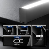 4FT LED Linear Light, 3CCT, 33–50W, 6000 Lumens, 0 - 10V Dimmable, Super Bright Flush Mount Ceiling Light - 7