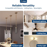 Goof Ring for 6 Inch Recessed Lights, Can Light Trim Ring Cover, 8.6" Outer Diameter, 6.2" Inner Diameter New - 7