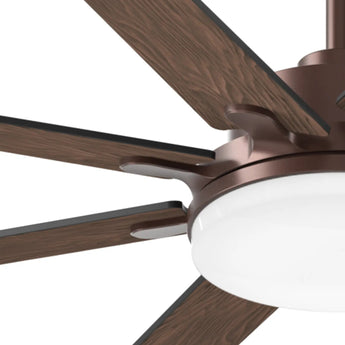 72" Large Ceiling Fan with Light & Remote, 3CCT Dimmable, Reversible, Quiet – Modern Nickel, Indoor/Outdoor - 25