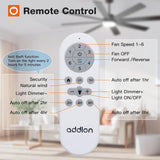 72" Large Ceiling Fan with Lights & Remote, Modern Black DC Ceiling Fan, Reversible, Dimmable 5CCT for Indoor/Outdoor Use - 2