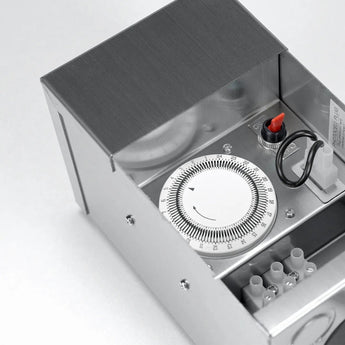 75W Low Voltage Landscape Lighting Transformer - Stainless Steel Power Supply - 4