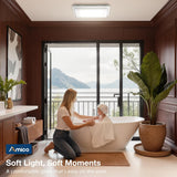 Amico-110 CFM Bathroom Exhaust Fan with LED Light, 1.0 Sone Low Noise, 1000LM 5CCT Dimmable, Ceiling Mount-7