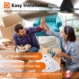 48" Low Profile Ceiling Fan with Light & Remote,2 - Pack,Flush Mount, 3 - CCT Dimmable, Reversible & Noiseless - 7