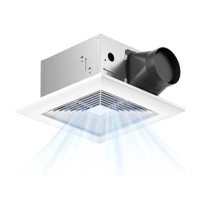 8 Inch Bathroom Exhaust Fan, 80 CFM, 0.8 Sones Low Noise Ventilation Fan, ETL & FCC Certified-1