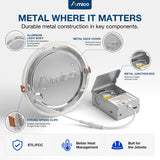 8 Inch Recessed LED Lighting, Slim Design, Selectable CCT, 1600 Lumens-7