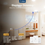 8 Inch Recessed LED Lighting, Slim Design, Selectable CCT, 1600 Lumens - 8