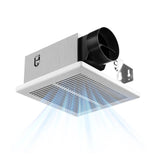 80 CFM Bathroom Exhaust Fan, 1.0 Sone Low Noise Ventilation Fan, Ceiling Mounted Retrofit-1
