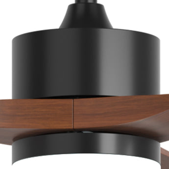 80 inch Ceiling Fans with Lights and Remote Control, Reversible, 3 Wood Blades, 6 Speeds, 3CCT Dimmable, Noiseless, Indoor/Outdoor Black Walnut Ceiling Fan for Bedroom Living Room Gazebo Patio - 5