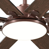 80" Modern Ceiling Fan with Light & Remote – Reversible, Dimmable 3CCT, Quiet Black Fan for Bedroom, Living Room, Patio & Outdoor - 10