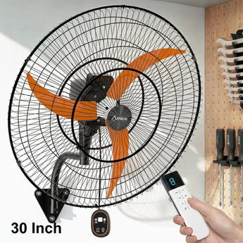 Industrial Wall Mount Fan with Remote Control, High Velocity Oscillating Wall Mounted Fan, DC Motor Commercial Shop Fan for Garage, Workshop, Gym, Patio, Indoor/Outdoor - 14