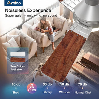52" Low Profile Ceiling Fan with Light & Remote, Flush Mount, 3 - CCT Dimmable, Reversible & Noiseless,4 Colors Available - 4