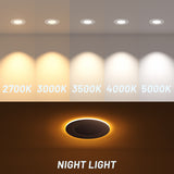 3 Inch Recessed LED Lighting With Night Light, Slim Design, Selectable CCT, 500 Lumens - 3