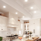 4 Inch LED Recessed Lighting, Dimmable, Retrofit Can Light with Baffle Trim, Selectable CCT, 650 Lumens - 6