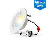 4 Inch LED Recessed Lighting, Dimmable, Retrofit Can Light with Baffle Trim, Selectable CCT, 650 Lumens - 11