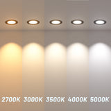 4 Inch Recessed LED Lighting, Slim Design, Selectable CCT, 800 Lumens - 5