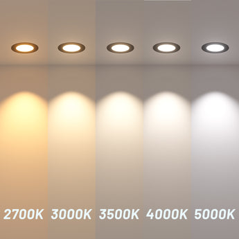 4 Inch Recessed LED Lighting, Slim Design, Selectable CCT, 800 Lumens - 5