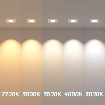 4 Inch Ultra - Thin LED Square Recessed Lighting, Slim Design, 700 Lumens - 5