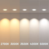 4 Inch Fire Rated LED Recessed Light, 2 Hour Rating, No Tenmat Needed, Canless Wafer, Selectable CCT, 900 Lumens - 6