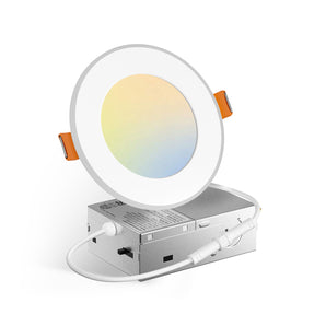 4 Inch Recessed LED Lighting With Night Light, Slim Design, Selectable CCT, 700 Lumens