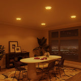5/6 Inch LED Disk Lights with Night Light, Selectable CCT, 1050 Lumens - 8