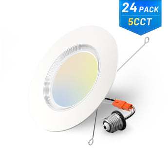 6 Inch LED Recessed Lighting with Night Light, Dimmable Retrofit Can Light, Selectable CCT, 1000 Lumens - 10