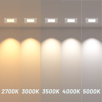 6 Inch Ultra - Thin LED Square Recessed Lighting, Slim Design, 1050 Lumens - 13
