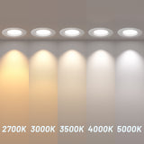 6 Inch LED Recessed Lighting, Dimmable, Retrofit Can Light with Baffle Trim, Selectable CCT, 950 Lumens - 5