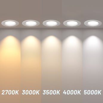 6 Inch LED Recessed Lighting, Dimmable, Retrofit Can Light with Baffle Trim, Selectable CCT, 950 Lumens - 5